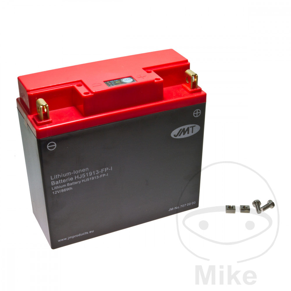 Batterie Moto HJ51913-FP JMT Lithium avec Affichage