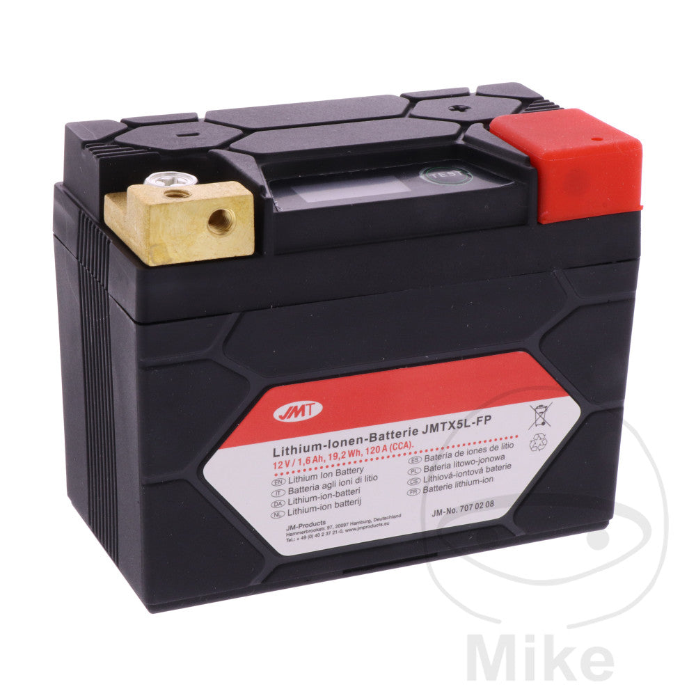 Batterie Moto JMTX5L-FP JMT Lithium avec Affichage